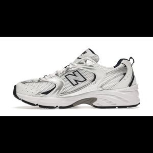 RARE New Balance 530 White Silver Navy